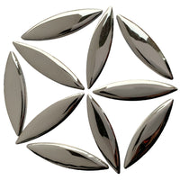 Mosaiksteinen Ellipse  Silber