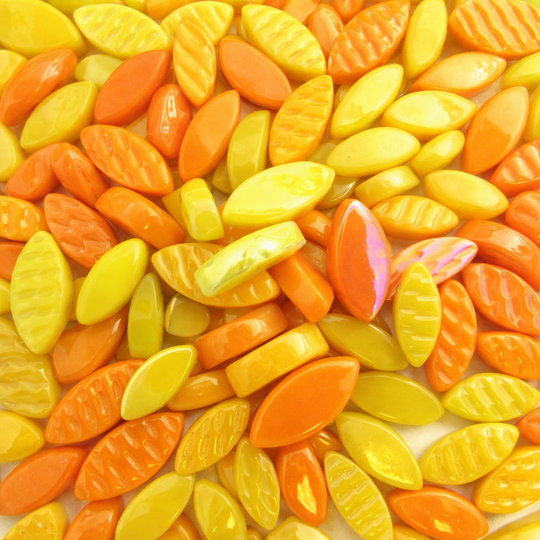 Ottoman okvětní lístky zluta směs