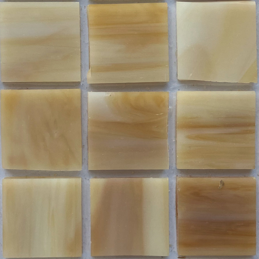 Glacier Tiffany Glass Mosaic 20mm  Caramel