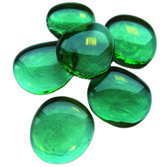 Glass Nuggets XL 30-36mm  Emerald Diamond