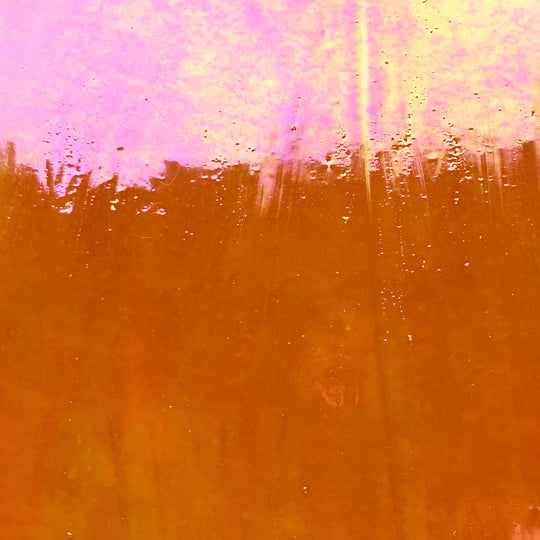 Skleněná deska oranžová irizující