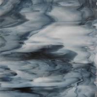 Glasplatte Mit Schwarzem Jaspis-Wirbel