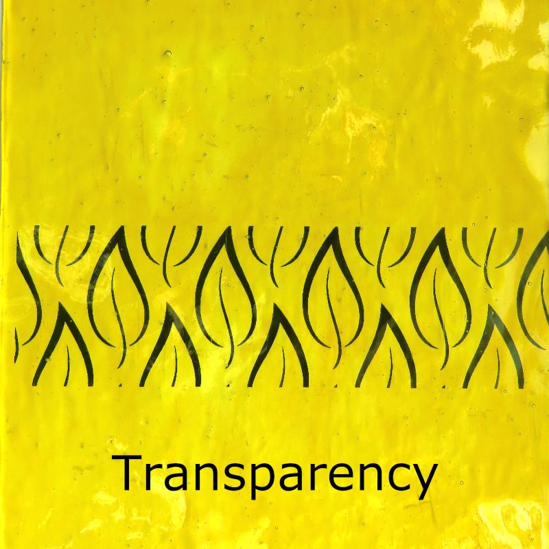 Glass Plate Yellow Wavy 