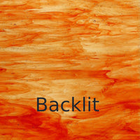 Glasplatte Orange Verschwommen