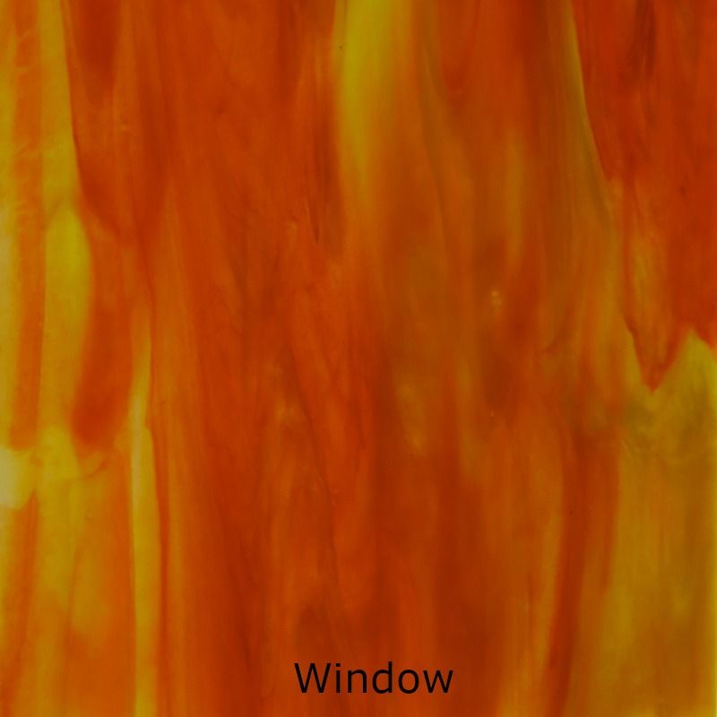 Glass Plate Dark Orange Yellow
