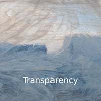 Glass Plate White Wispy