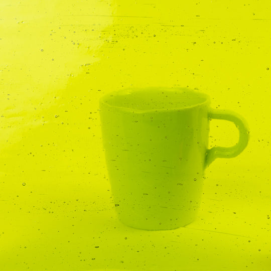 Glass Plate  Yellow Green