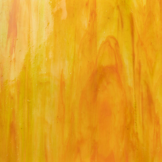 Glass Plate Flamingo Amber Swirl
