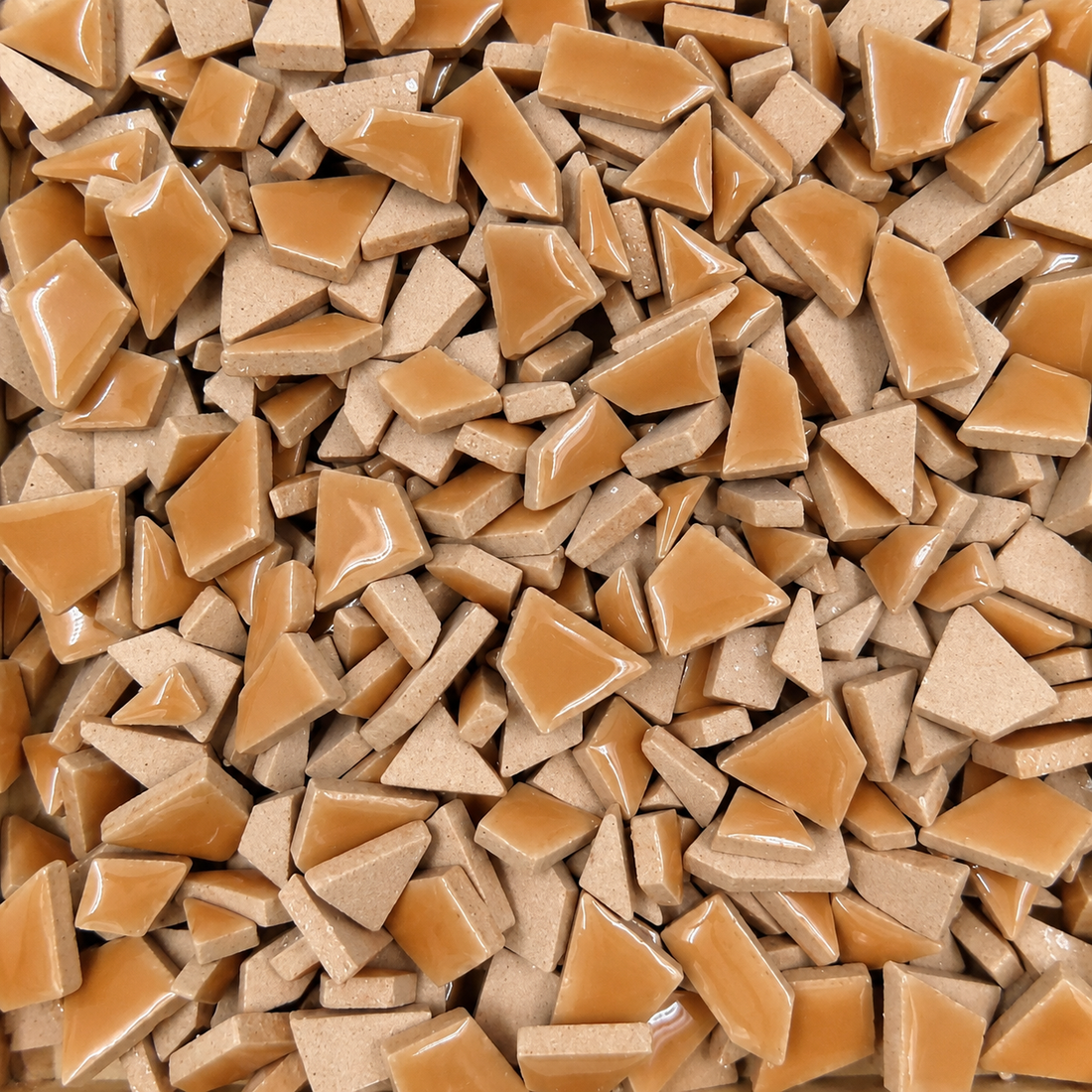 Mini Keramik-Puzzles hellbraun