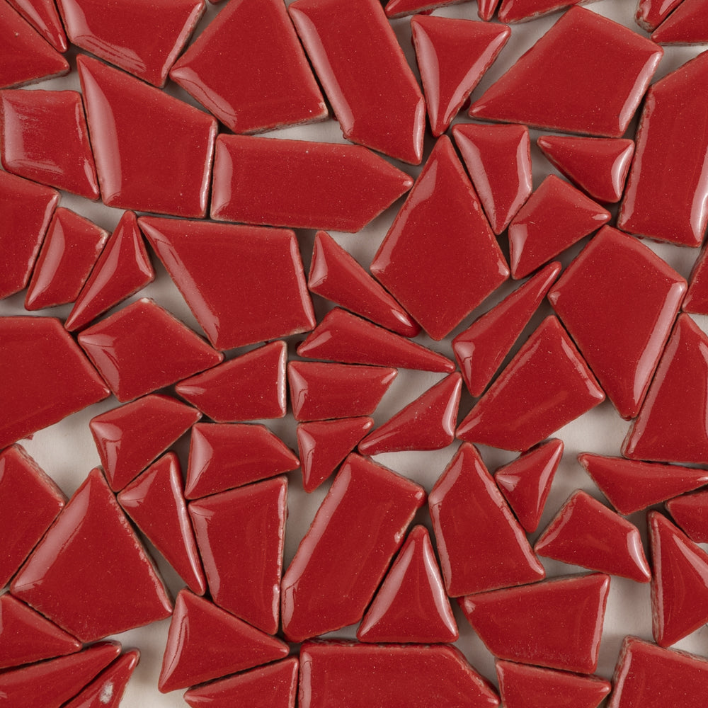 Mini keramické puzzle Červená