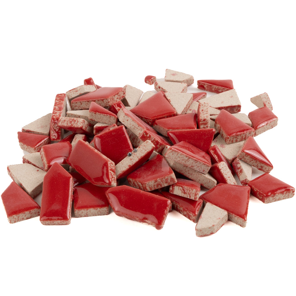 Mini keramické puzzle Červená