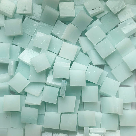 Skleněná mozaika Tiffany Glacier 10mm Ledově modrá