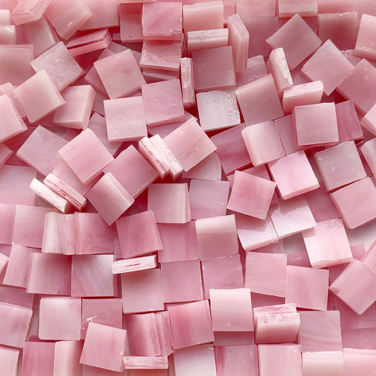 Skleněná mozaika Tiffany Glacier 10mm Růžová