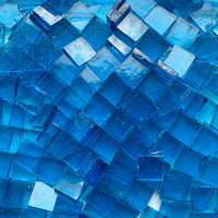 Glasmosaik Tiffany-Glas 15mm  Capriblau
