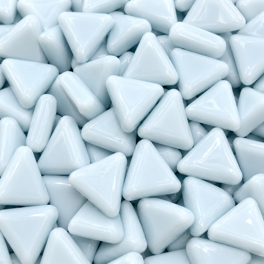 Mini Glass Mosaic Triangle Water Blue