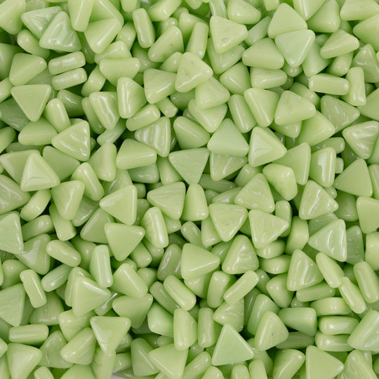 Mini Glass Mosaic Triangle Mint Green