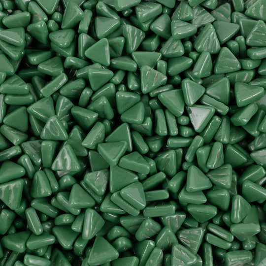 Mini Glass Mosaic Triangle Spruce Green