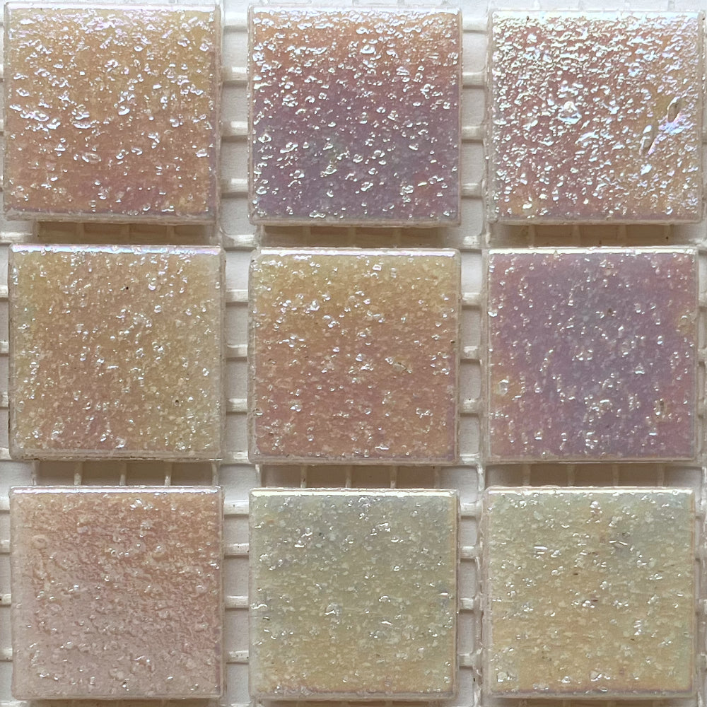 Iridescent Glass Mosaic 20mm  Conch