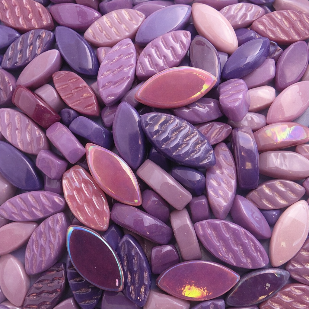 Ottoman okvětní lístky fialova směs