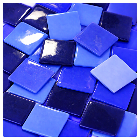 Fantasy Glas 25mm Blau Mix