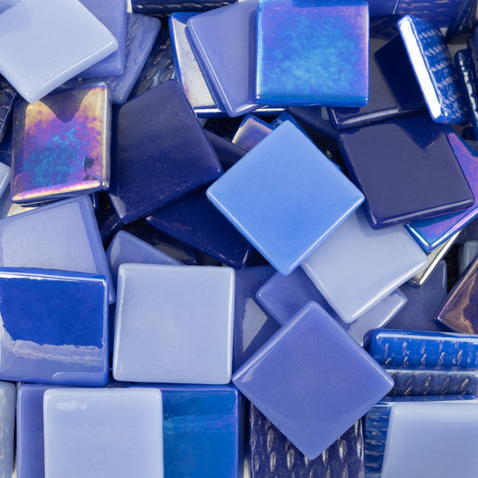 Fantasy Glas 25mm Blau Mix