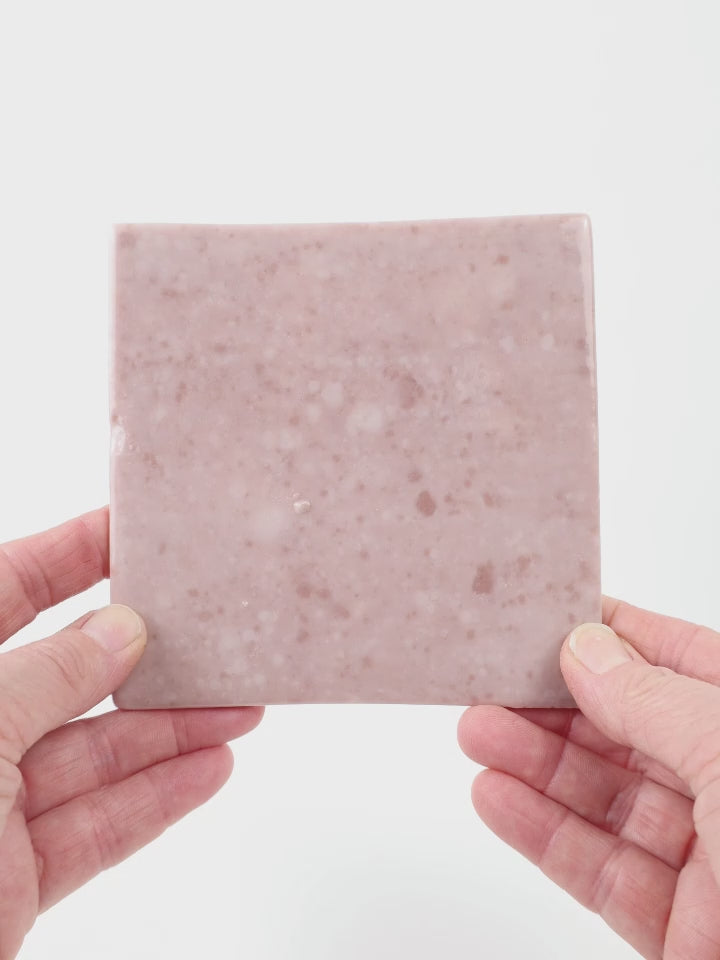 Video showing Morasutti Smalti mosaic tile – taupe – 11.5 x 11.5 cm, rotated to show full tile