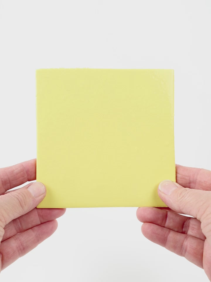 Video showing Morasutti Smalti mosaic tile – yellow – 11.5 x 11.5 cm, rotated to show full tile