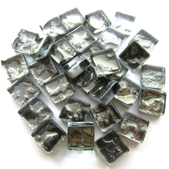 Skleněná mozaika Zrcadlo 10mm Stříbrná Textura