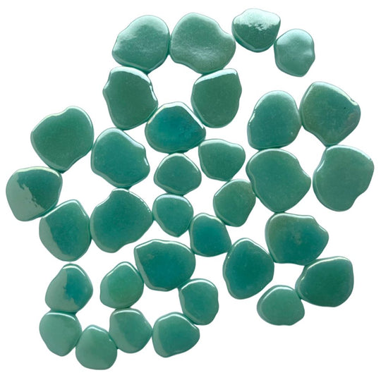 Sakura květ perleť světle azurová