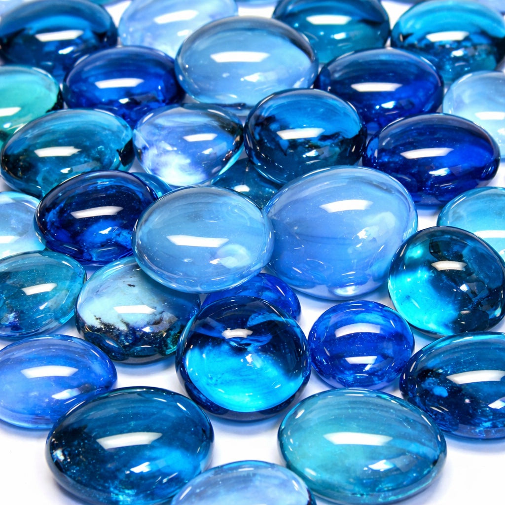 Glass Nuggets 16-20mm  Turquoise Mix