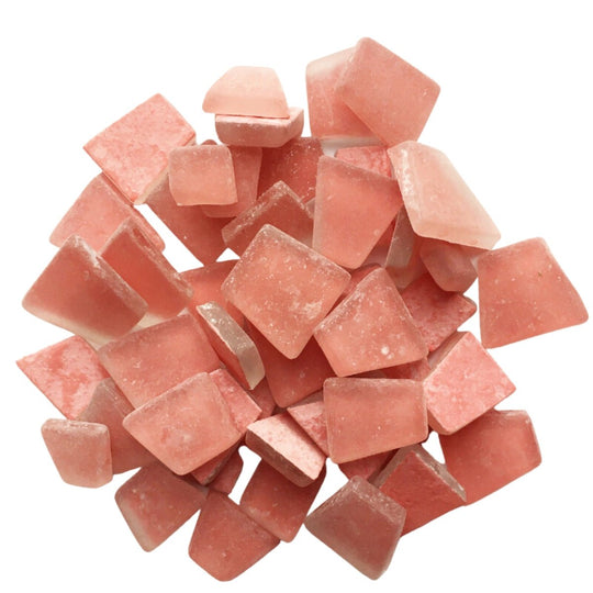 Plážové sklo lososově červená