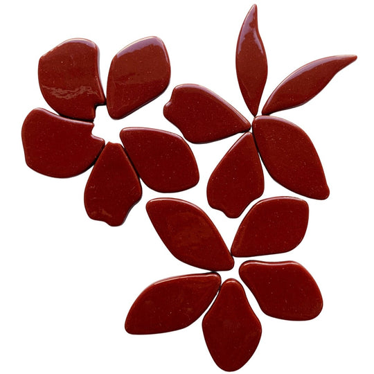 Skleněné okvětní lístky Bordeaux