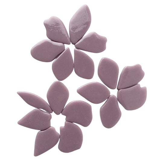 Skleněné okvětní lístky lila