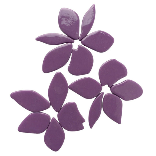 Skleněné okvětní lístky magenta