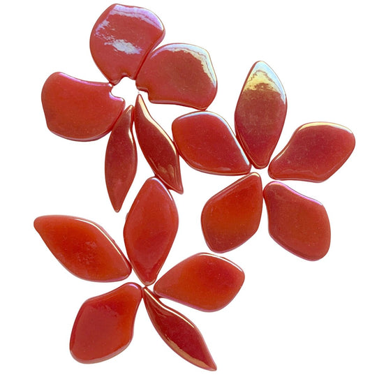 Skleněné okvětní lístky Perleť Vodní meloun