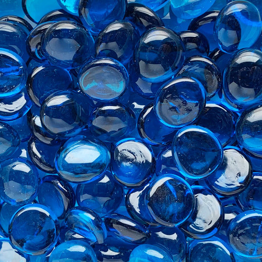 Skleněné kapky 16-20mm Krystalově tyrkysové