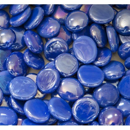 Glass Nuggets 16-20mm  Opal Blue