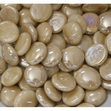 Skleněné kapky 16-20mm Opálový krém