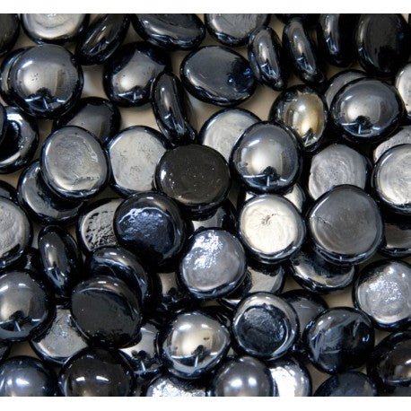 Skleněné kapky 16-20mm Opálově černé