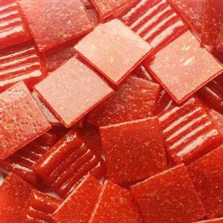 Skleněná mozaika 20mm čínská červená