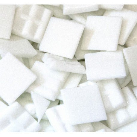 Skleněná mozaika 20mm matná bílá