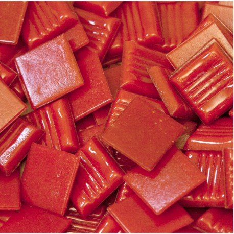 Skleněná mozaika 20mm červená