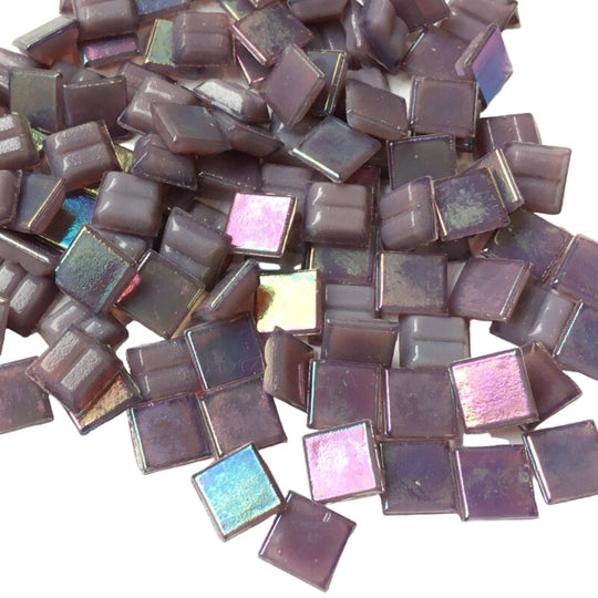 Iridescent Glass Mosaic 10mm  Amethyst