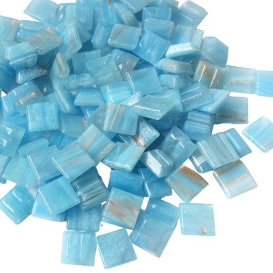 Gold Veined Glass Mosaic 10mm  Golden Cloud