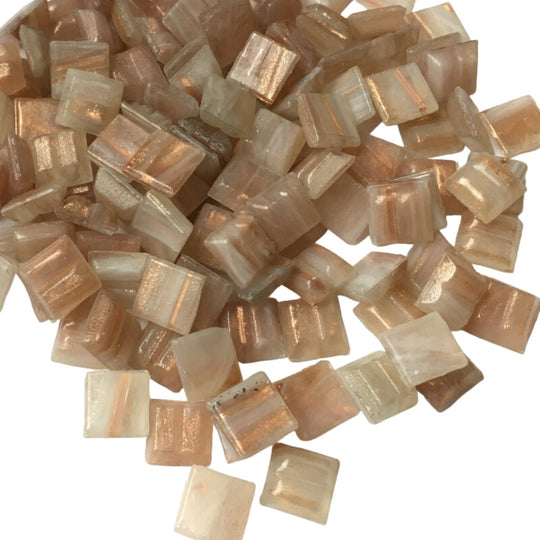 Gold Veined Glass Mosaic 10mm  Golden Light