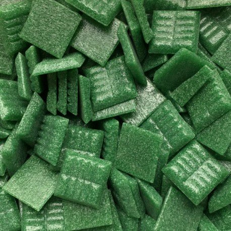 Skleněná mozaika Murano 20mm Listová zelená