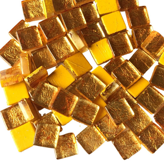 Skleněná mozaika Zrcadlo 10mm Měď