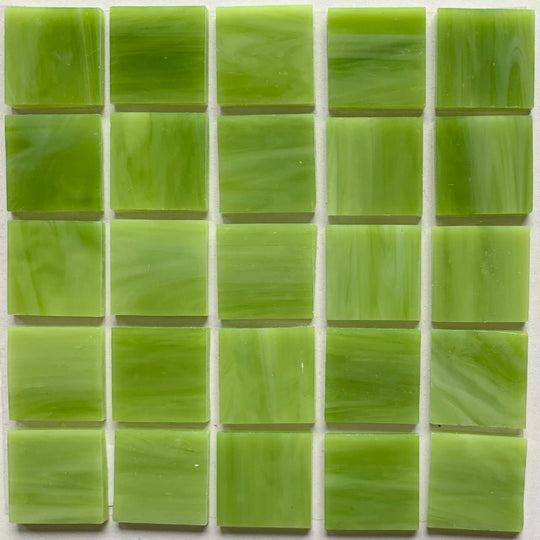 Skleněná mozaika Tiffany Glacier 20mm Zelený čaj