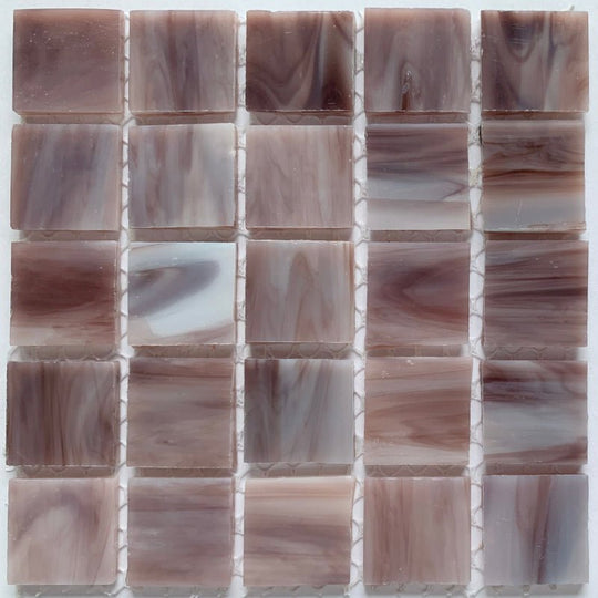 Skleněná mozaika Tiffany Glacier 20mm Fialova