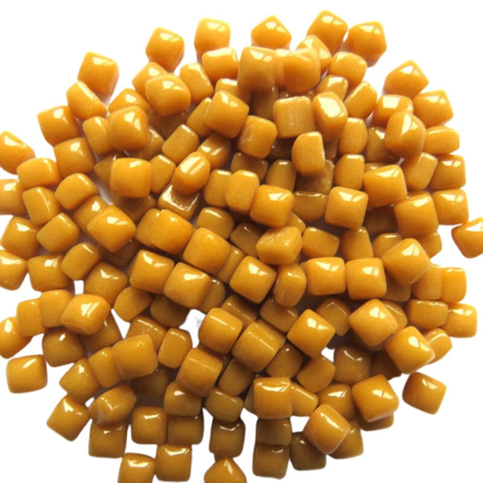 Micro Glass Cubes 4,8mm  Toffee